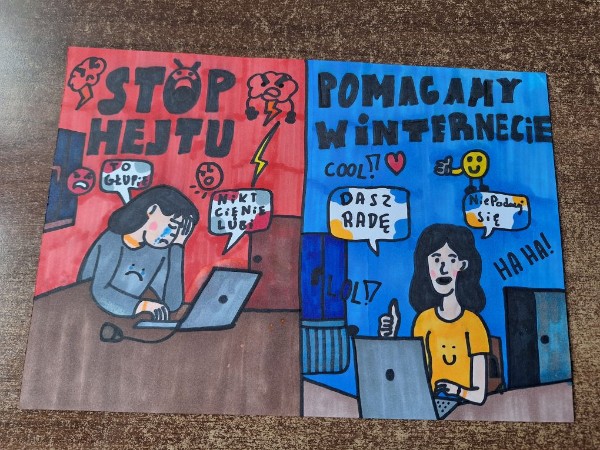 Konkurs plastyczny “Stop Hejtowi w Internecie"